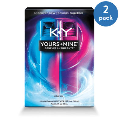 (2 Pack) K-Y Yours and Mine Couples Hybrid Lubricants - 3 (Best Home Anal Lube)