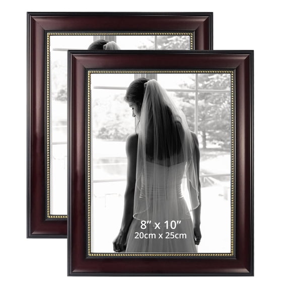 Picture Frames, Real Glass, Display Photos for Wall or Tabletop, 2-Pack