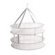 thumbnail image 2 of Cesta plegable de ropa para secar de 2 niveles | Secadora plana portátil multicapa para calcetines Ropa interior interior | Malla de poliéster transpirable | 19x19x5 pulgadas | Blanco, 2 of 6