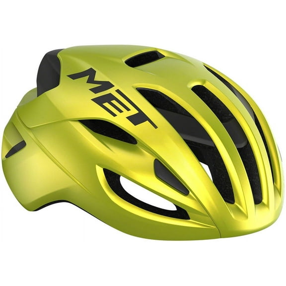 MET Rivale MIPS Helmet In-Mold Safe-T Upsilon Glossy Lime Yellow Metallic Medium