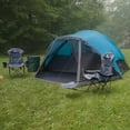 thumbnail image 5 of Wakeman Outdoors Cabin-Style 6 Person Camping Tent with Screen Room, Blue, 5 of 10
