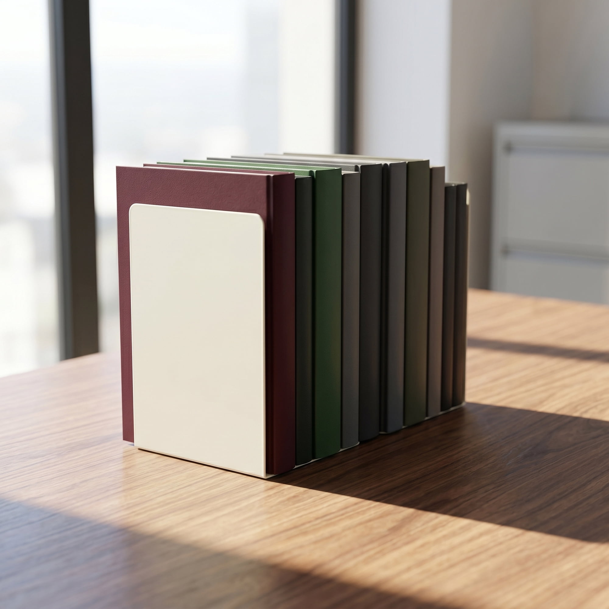 Unique Bargains Expandable L-Shaped Bookends with Compartments Home 2 Pcs Semi-Yellow 5.2"L x 4.1"W x 7.7"H