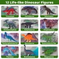 thumbnail image 6 of Dinosaur Toys for Kids, 56 Pcs Dinosaur Play Set, Dinosaur Figures, Play Mat, Trees, Rocks, Container to Create a Dino World,  Gift for Boys Girls Kids 3-8, 6 of 10