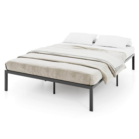 Infans Full Size Metal Bed Frame Heavy Duty Support Slats Mattress Foundation