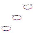 thumbnail image 1 of ziyahi Bohemian Style Bracelets Adjustable Braided Handmade Anklet Accessories 3Set, 1 of 6