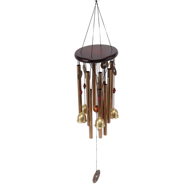 Carillón de Viento ANGGREK Estilo retro 10 Piezas de tubo de aluminio