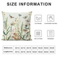 thumbnail image 6 of Acheng  Spring Colorful Flowers Daisy Dragonfly Throw Pillow Cover,  Spring Cushion Case for Sofa Couch White, 6 of 6