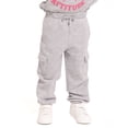 thumbnail image 3 of Wonder Nation Toddler Girls Fleece Cargo Jogger Sweatpants, Sizes 12M-5T, 3 of 7