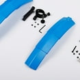 thumbnail image 3 of kurtrusly Universal Bike Mudguard Set Bicycle Front Rear ABS Plastic Mud Fender with Taillight, Blue, 3 of 9