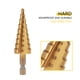 thumbnail image 1 of Broca escalonada HSS, 1 pieza Taladro escalonado de acero de alta velocidad Taladro escalonado HSS Aspecto llamativo, 1 of 8