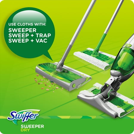 Swiffer Sweeper Dry Sweeping Pad Multi Surface Refills for Dusters Floor Mop, Unscented, 48 Count