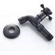 thumbnail image 5 of Grifo de agua fría vintage negro con interfaz monomando G1/2 - Grifo de fregona montado en la pared para lavabo de baño, 5 of 5