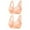 1 Orange, variant on Elainilye Fashion Womens Bras No Underwire Comfortable Hollow Out Perspective Bra Wirefree Gathered Adjusted Bra 2pc Underwear,Purple