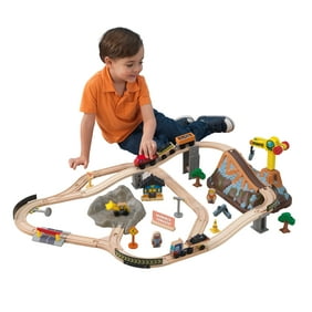 Kidkraft Metropolis Wooden Train Set Table With 100 Accessories