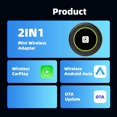 thumbnail image 4 of Adaptador CarPlay 2 en 1 y Adaptador Android Auto. Conexión Inalámbrica. Plug & Play para Vehículos con CarPlay. Número de Pieza., 4 of 5