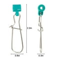 thumbnail image 3 of Deago 50/100 PCS Fishing Line Sinker Slides Duo Lock Snaps High Strength Stainless Steel Sinker Slider Swivel Snap Kit Fishing Tackle, 3 of 9
