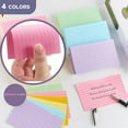 thumbnail image 3 of Topboutique Index Cards Colored Index Cards Ruled Flash Cards Notecards Recipe Cards Study To Do List Note Cards with Ruled Lines Flashcards for Studying Office Home(4 Colors,50 Sheets per Color), 3 of 7