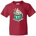 thumbnail image 3 of Inktastic Holiday Marshmallows in Hot Chocolate Youth T-Shirt, 3 of 5