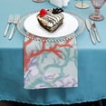 thumbnail image 4 of Werpe Corals Aquirax Uno Ocean Polyester Dinner Napkin for Dining Table Kitchen Home Party Decor Set of 6 Washable Napkins 6 PCS, 4 of 7
