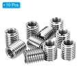 thumbnail image 3 of Unique Bargains Adaptateurs de Filetage Manchon Écrou Réducteur M12*1.75 Mâle à M8*1.25 Femelle Écrou de Réparation Vis Réducteur 15mm 10 Pcs, 3 of 6