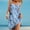 Light Blue, variant on Generic Womens Summer Tank Dresses Sleeveless Round-Neck Fashion Style Print Dress Loose Comfy Pleated Beach Sundress