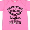 thumbnail image 4 of Inktastic Handpicked for Earth by My Brother in Heaven Angel Wings Boys or Girls Baby Bodysuit, 4 of 5