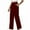 Wine, variant on Diufon High Waisted Work Pants for Women Wide Leg Dressy Pants Business Casual Trousers with Pockets