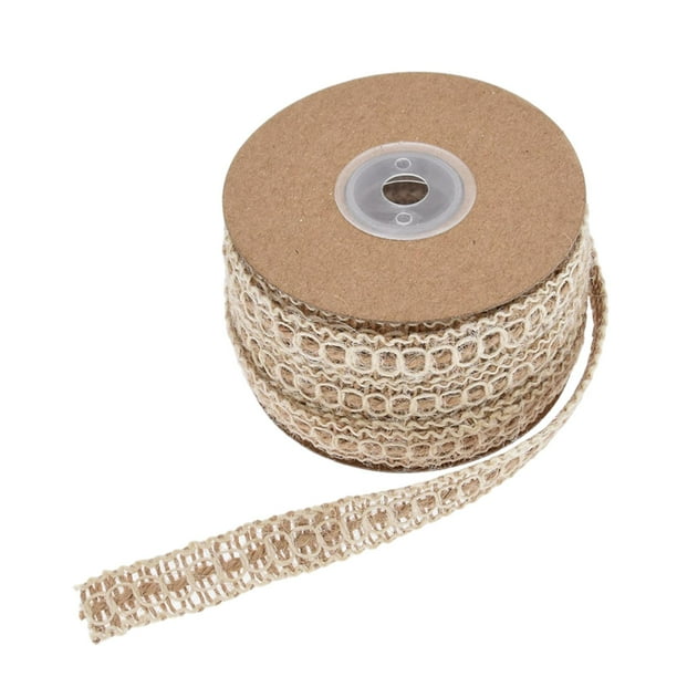 Cuerda de yute natural para manualidades, cordón de costura, hilo de arpillera de 10/15 metros para bodas j500