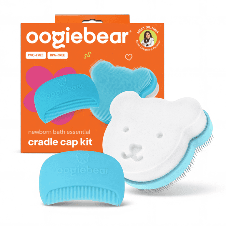 oogiebear Cradle Cap Removal Kit, 3-Step Baby Grooming Tools photo 1