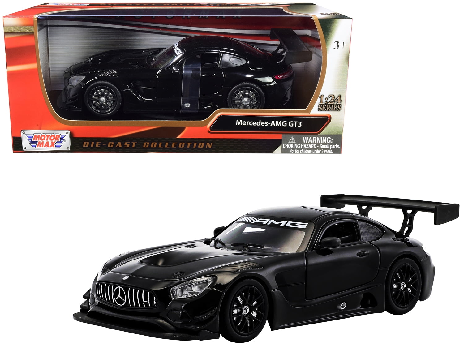 Mercedes AMG GT3 Black 1/24 Diecast Model Car by Motormax - Walmart.com - Walmart.com
