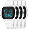 thumbnail image 1 of Reloj Dual Time Moderno LuminoxWhite 4Pzas Longitud 27cm Ancho 4cm Grosor 2cm Digital Luz Blanco., 1 of 5