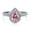 Pink, variant on 2CT Pear Cut Synthetic Moissanite Rings For Gift 925 Sterling Silver Engagement Wedding Anniversary Ring