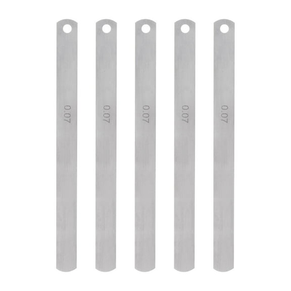 5 Packs Mn Steel Feeler Gauge 0.07mm Thickness 150mm Length Metric Filler Thickness Gage Gap Measuring Tool
