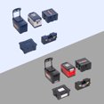 thumbnail image 2 of Labymos 5pcs Plastic Simulation Fishing Box Replacement for 1:10 RC Crawler Car Traxxas TRX4 TRX6, 2 of 8