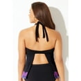 thumbnail image 2 of Swimsuits for All Women's Apron Halter Tankini Top, 2 of 4