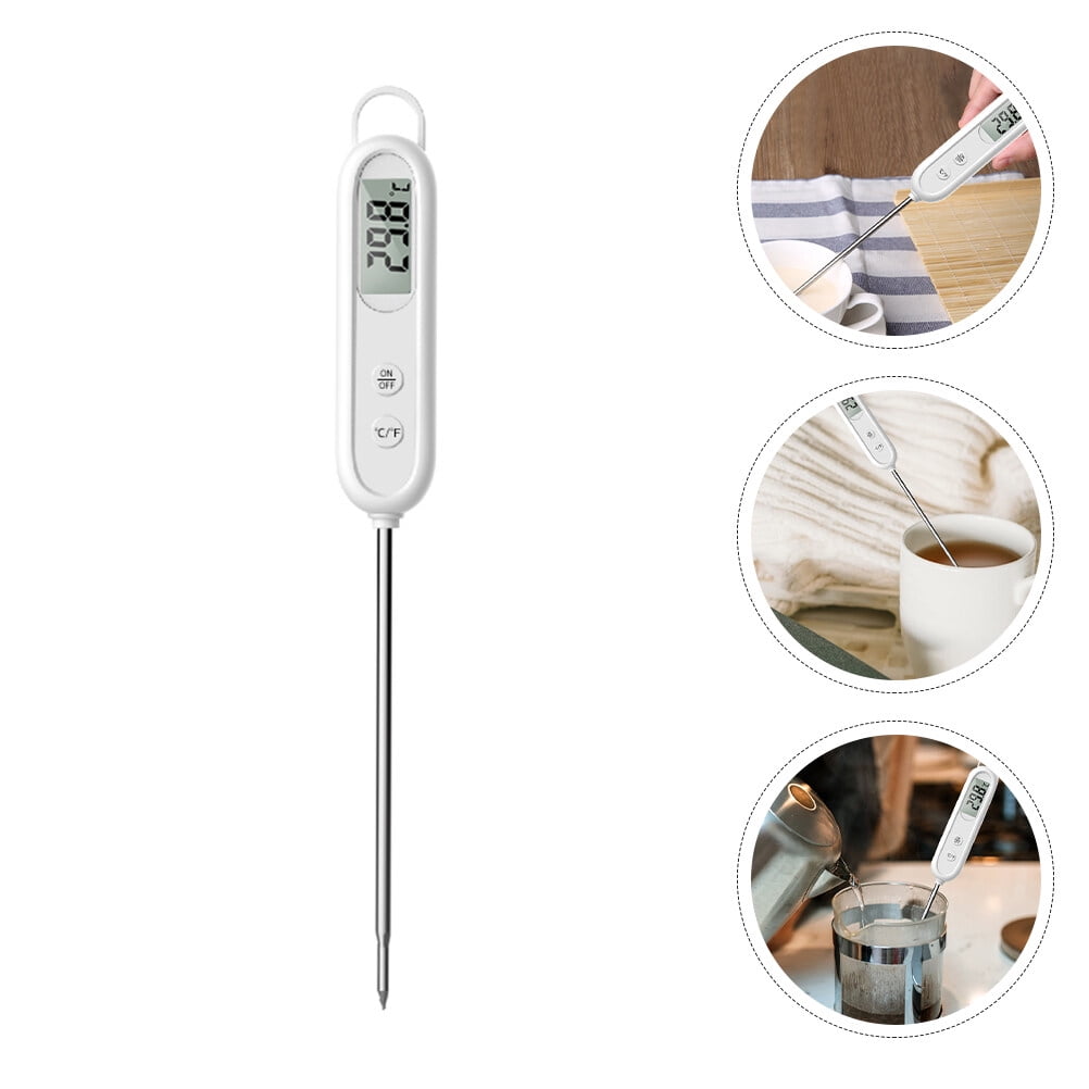 1pc, Food Thermometer, Instant Read Meat Thermometer, Baking Thermometer,  Digital Cooking Food Thermometer With Super Long Probe For Grill Candy Kitch