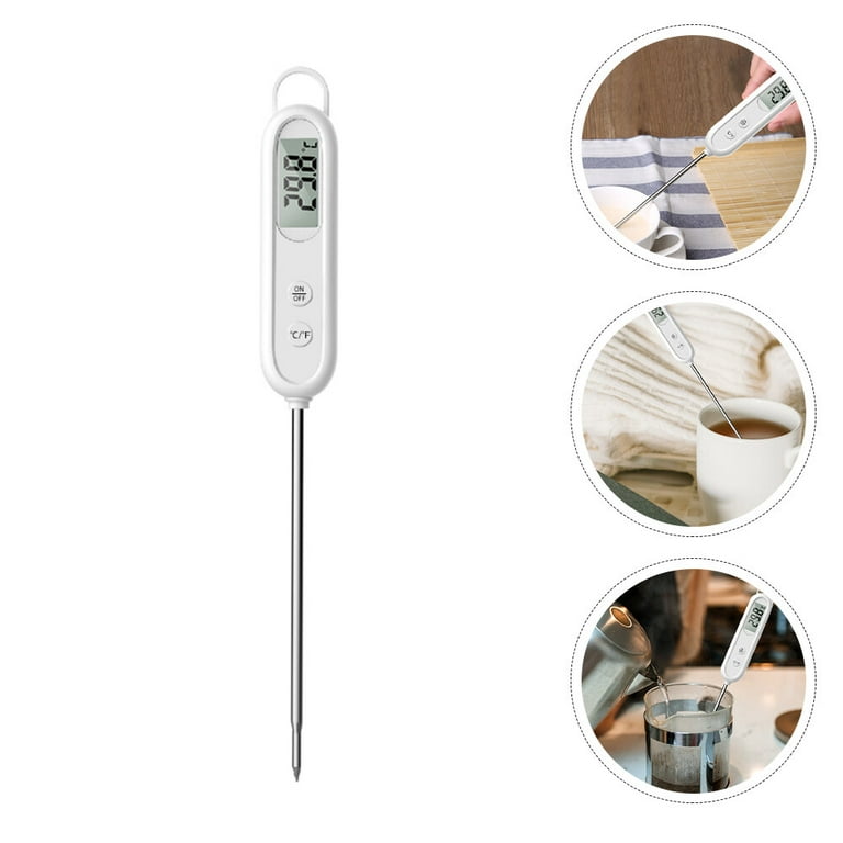 Anpro Meat Thermometer Digital Cooking Food Thermometer with Super Long  Probe for Grill Candy Kitchen BBQ Smoker Oven Oil Milk Yogurt Temperature