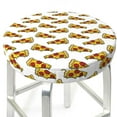 thumbnail image 6 of Goofa Pizza Printed Stool Covers Round, Waterproof Round Bar Stool Covers Anti-Slip Round Bar Stool Seat Cover with Elastic Bands Durable -12 inch, 6 of 7