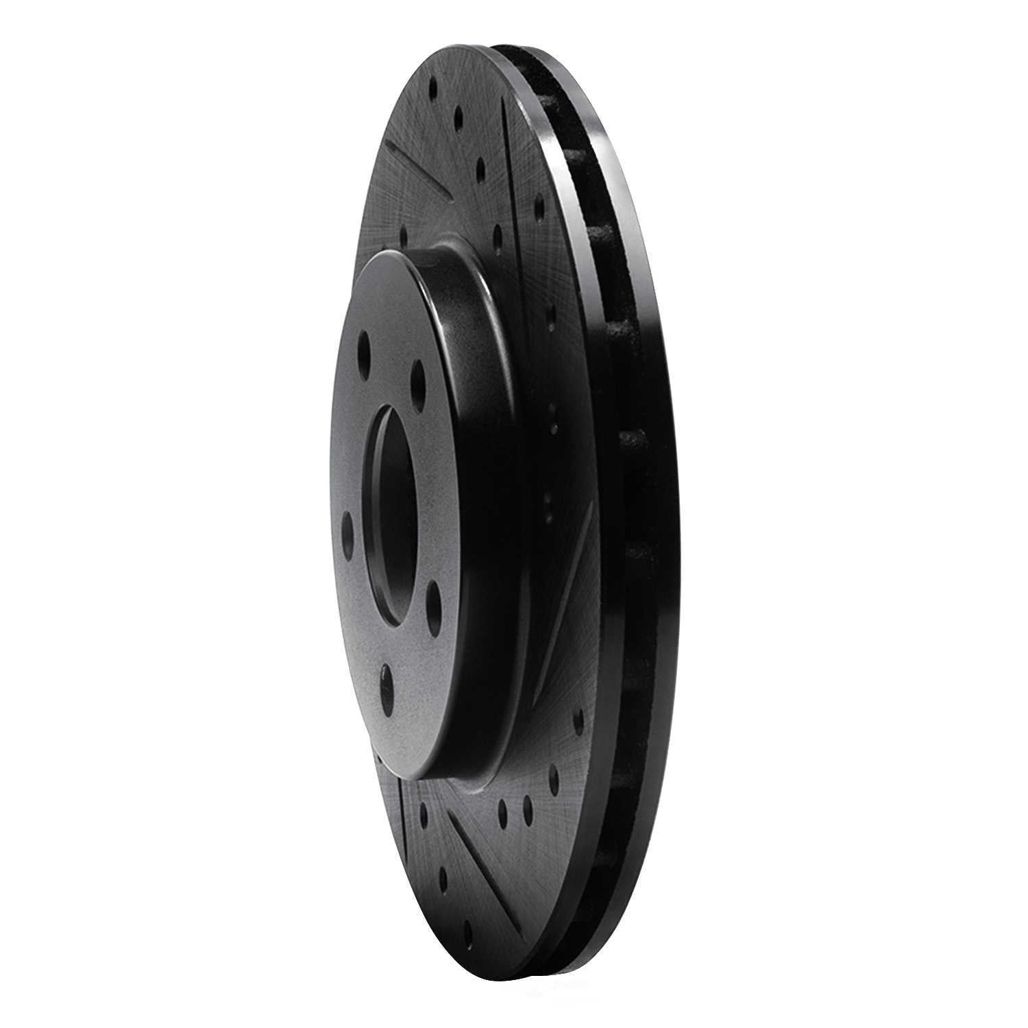 Dynamic Friction Company 633-40016R DFC Brake Rotor - Drilled And Slotted - Black