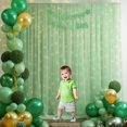 thumbnail image 4 of TETOU 10x10ft Tulle Backdrop Curtain with Lights String, Sheer Backdrop Curtains for Wedding Baby Shower Birthday Party Photo Shoot Decor - Olive Green, 4 of 10