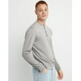 thumbnail image 2 of Hanes Originals Mens Ringspun Cotton Three Button Long Sleeve Henley Shirt, Sizes S-3XL, 2 of 5