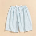 thumbnail image 2 of Yertdoel Pajama Shorts Women Fashion Plaid Bow Elastic Waist Loose Lounge Shorts Daily Casual Comfy Lightweight Soft Sleep Bottoms, 2 of 6