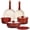 Red Gradient 11Pcs, variant on Gipp 11pcs Ceramic Cookware Sets, Pots and Pans Set Non Stick with Removable Handle, Oven & Dishwasher Safe,Induction Cookware, Kitchen Cooking Set for RV Trips and Camping,Red