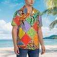 thumbnail image 3 of Kll Men'S Hawaiian Shirt Short Sleeve Button Down Beach Shirts-Dancing African Womans, 3 of 7