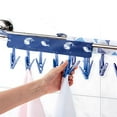 thumbnail image 4 of Birdeem Solid Color Portable Fabric Clothes Hanger for Business Trips Foldable Clothes Drying Clip for Wardrobe Socks Hats Storage Clothes Clip, 4 of 5