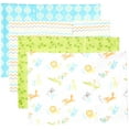 thumbnail image 2 of Luvable Friends Baby Cotton Flannel Burp Cloths 4pk, Abc, One Size, 2 of 5