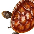 thumbnail image 4 of "Adorno de tortuga marina para colgar en pared - Color rojo intenso, artesanía en hierro con acabado barnizado, ideal para decorar tu hogar u oficina. Incluye gancho para fácil instalación. ¡Perfecto, 4 of 7