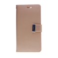 thumbnail image 1 of TopSave Goospery Rich MAX(5) Card Slot Leather Folio Wallet Flip Case For iPhone 15 Plus (6.7"), Rose Gold, 1 of 3