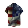 thumbnail image 4 of 1776 American Flag Hawaiian Shirt for Men Summer USA Star Striped Button Down Shirts Independence Day Tops Relaxed Fit T-Shirts Short Sleeve Patriotic Memorial Day Tees, 4 of 4