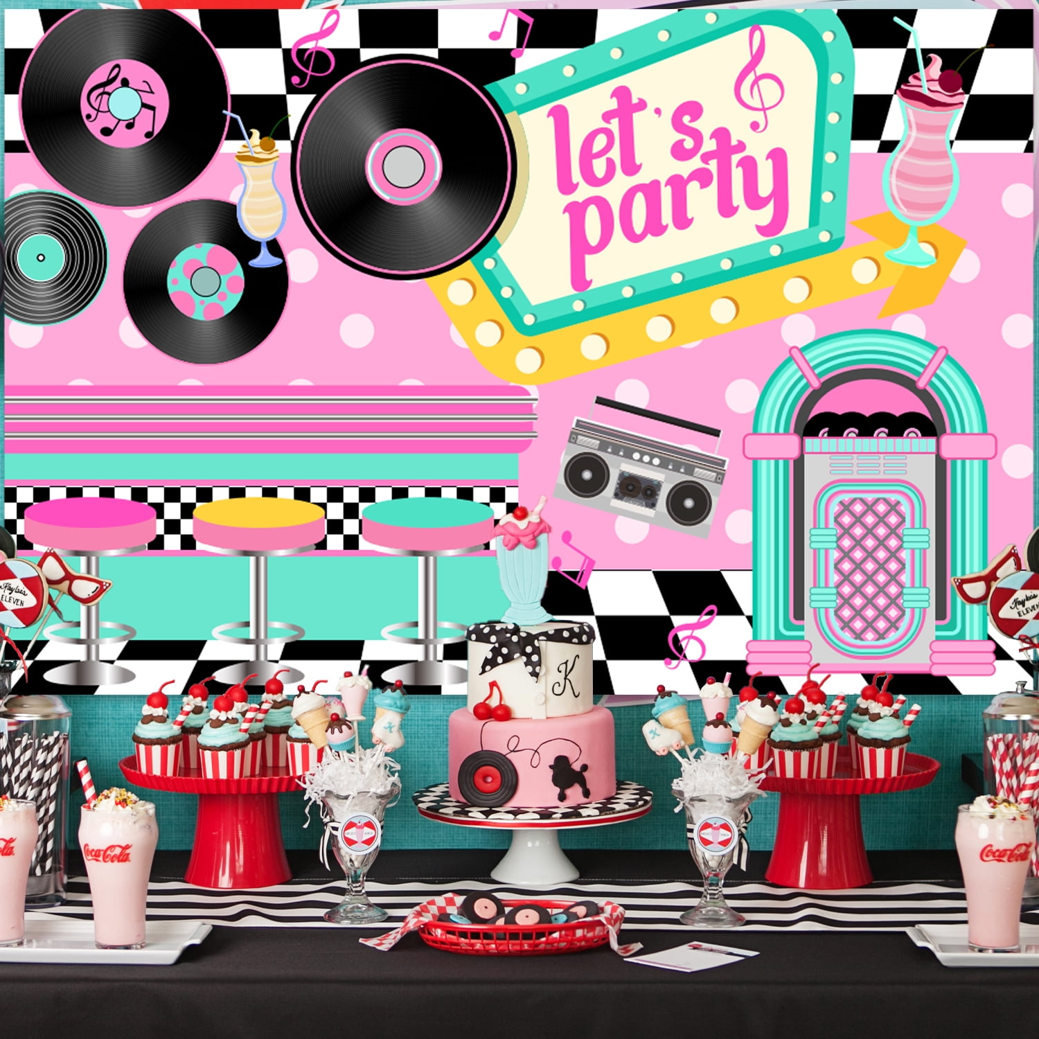 50s Party Decoration 1950's Rock and Roll Party Decoration for